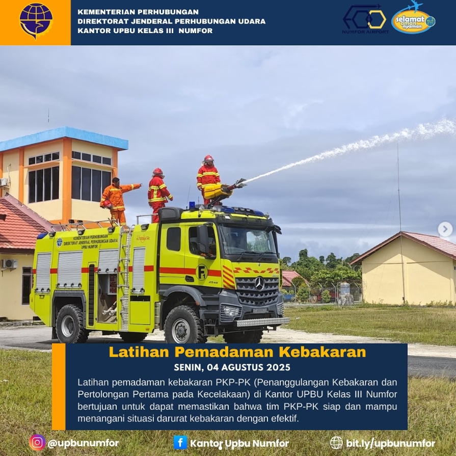 Gambar Berita dengan Judul Latihan Pemadam Kebakaran  oleh Unit PKP-PK