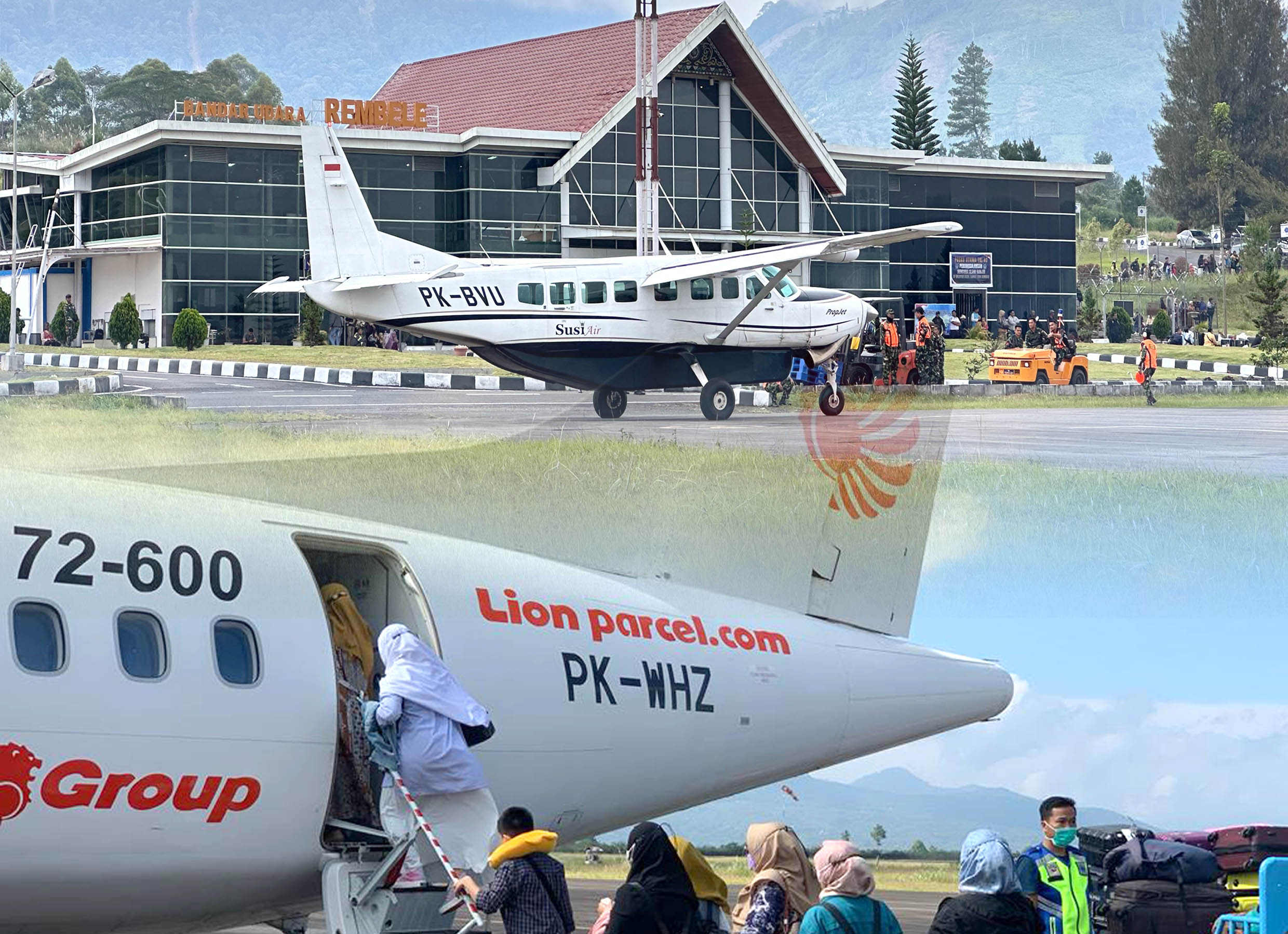 Gambar Berita dengan Judul BANDARA REMBELE MELAYANI 2 PENERBANGAN WINGS AIR DAN SUSI AIR DISETIAP HARI KAMIS
