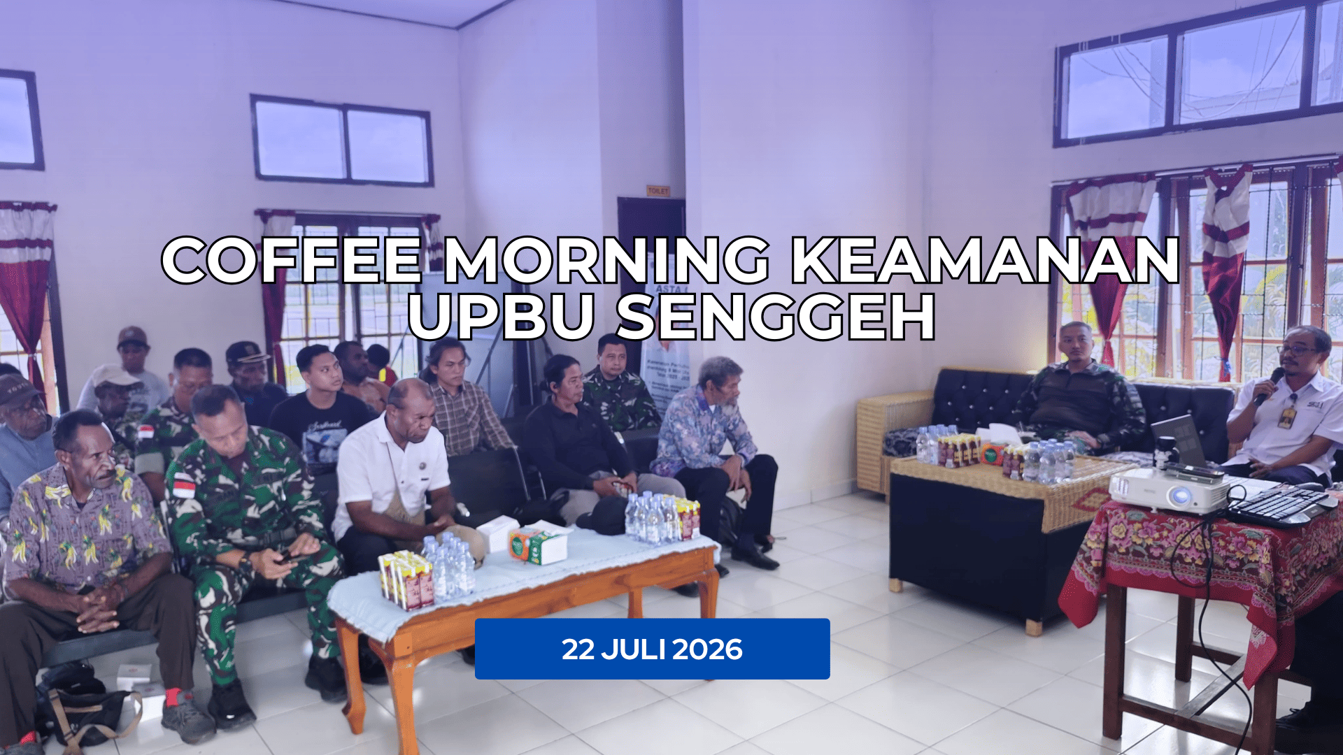 Gambar Berita dengan Judul UPBU Senggeh Perkuat Sinergi Keamanan Penerbangan Bersama TNI, Polri, dan Tokoh Masyarakat