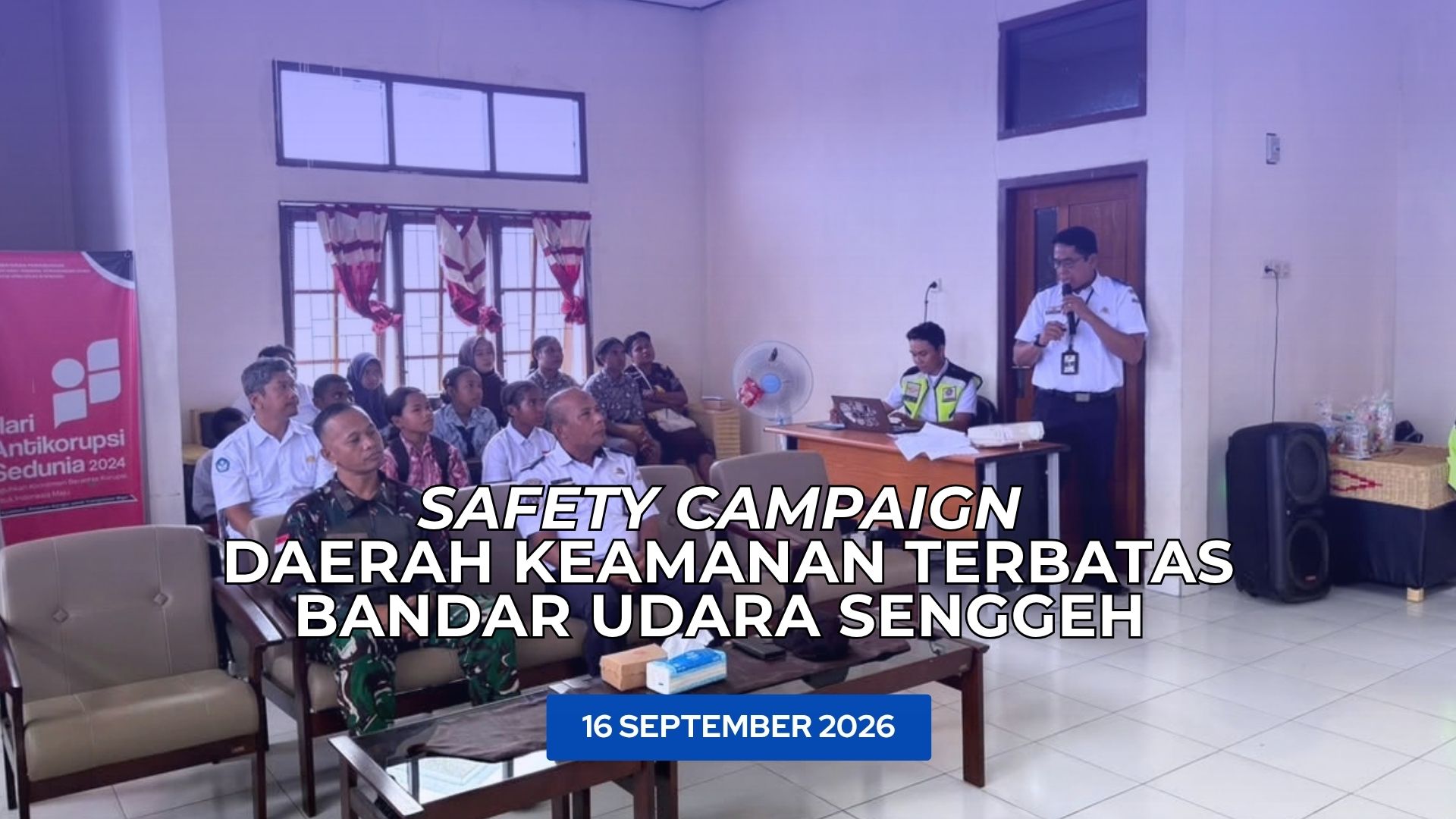 Gambar Berita dengan Judul UPBU Senggeh Gelar Safety Campaign Daerah Keamanan Terbatas, Perkuat Kesadaran Masyarakat terhadap Keamanan Penerbangan