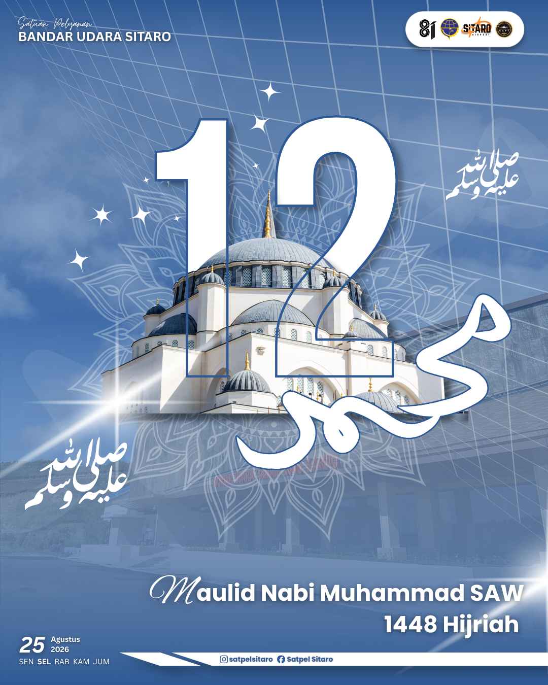 Bandara Sitaro Peringati Maulid Nabi Muhammad SAW