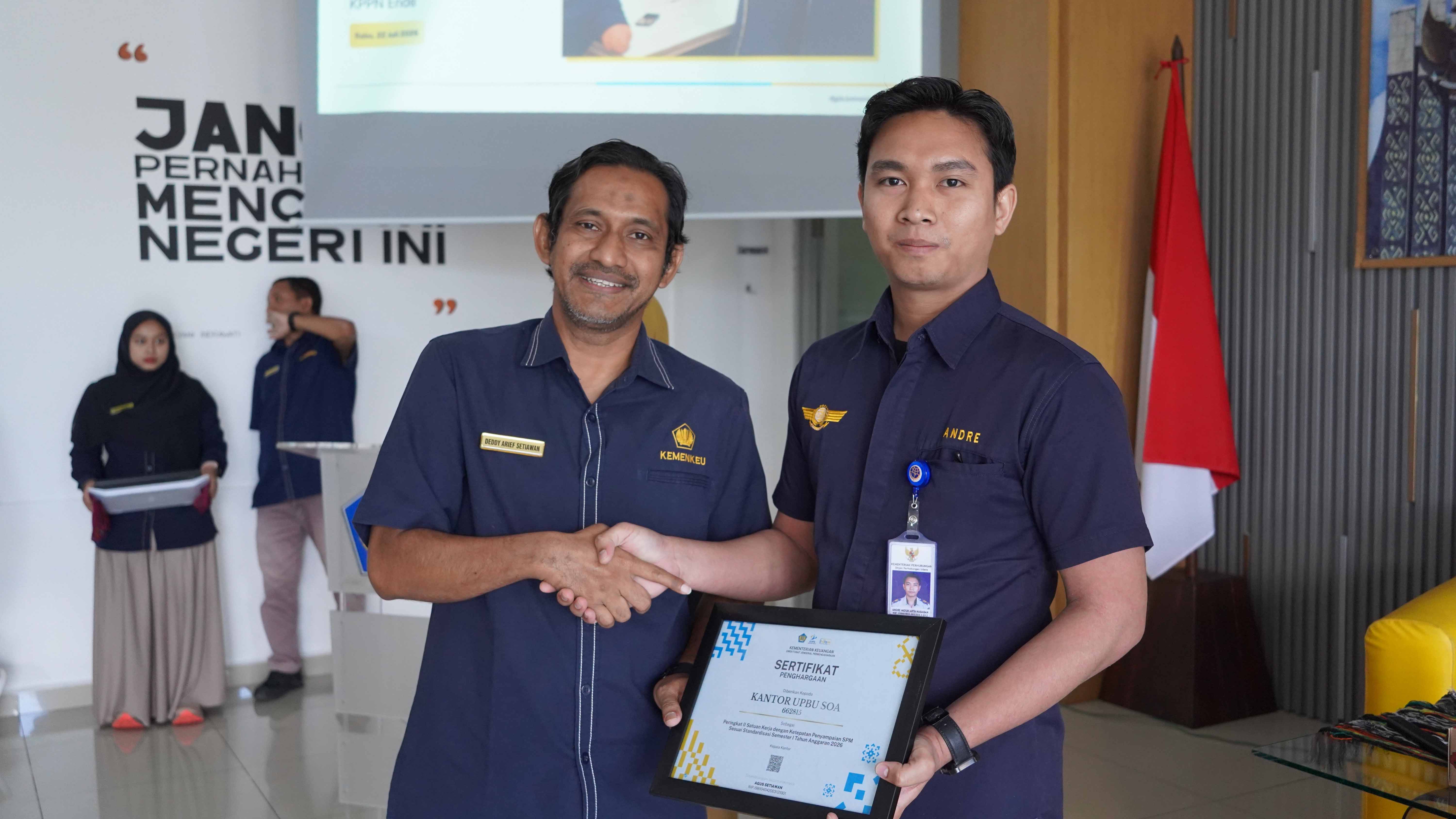 UPBU Soa–Bajawa Raih Lima Penghargaan dari KPPN Ende atas Kinerja Pengelolaan Keuangan Tahun Anggaran 2026