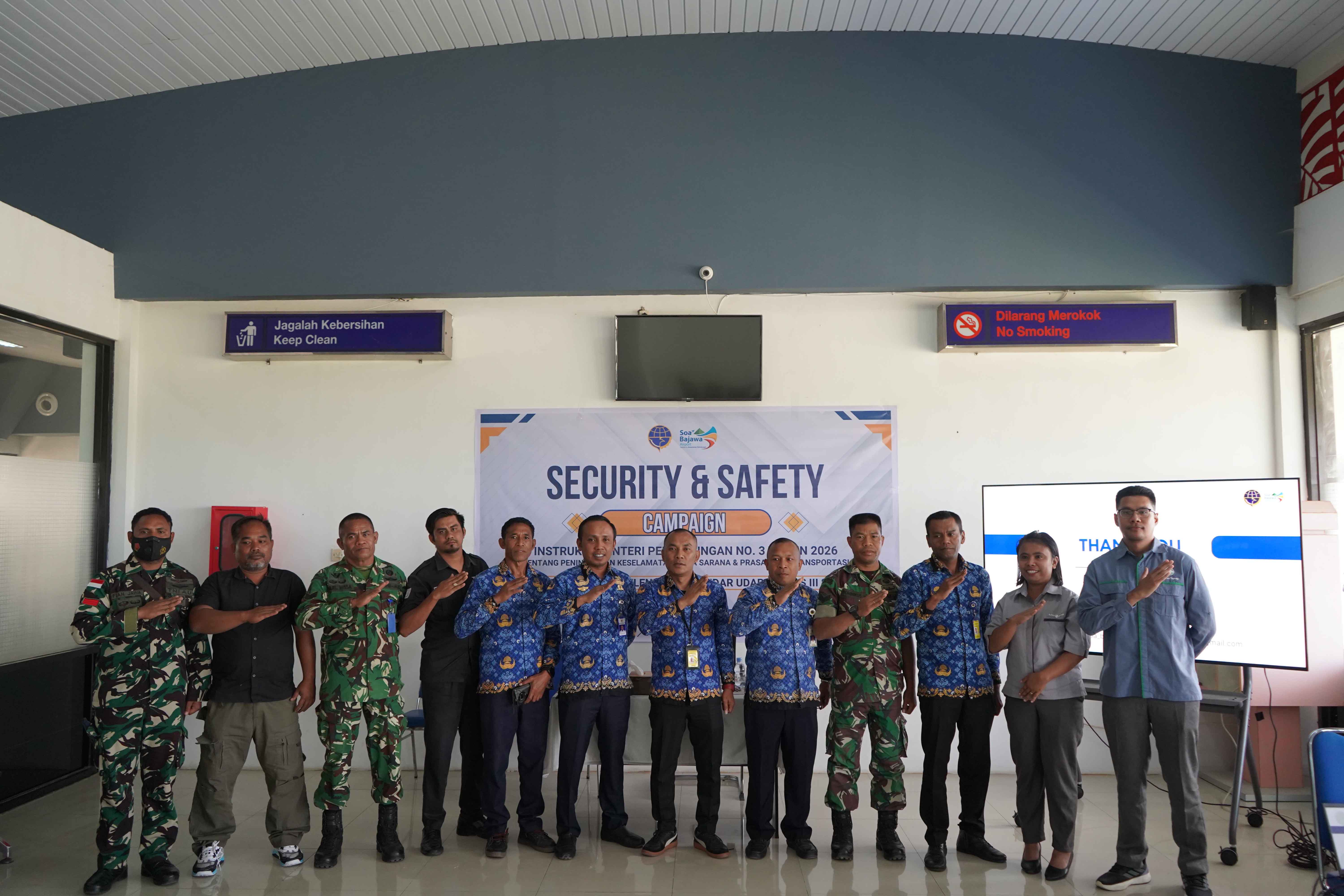 UPBU Soa-Bajawa Gelar Security and Safety Campaign, Perkuat Komitmen Bersama Tingkatkan Keselamatan Penerbangan