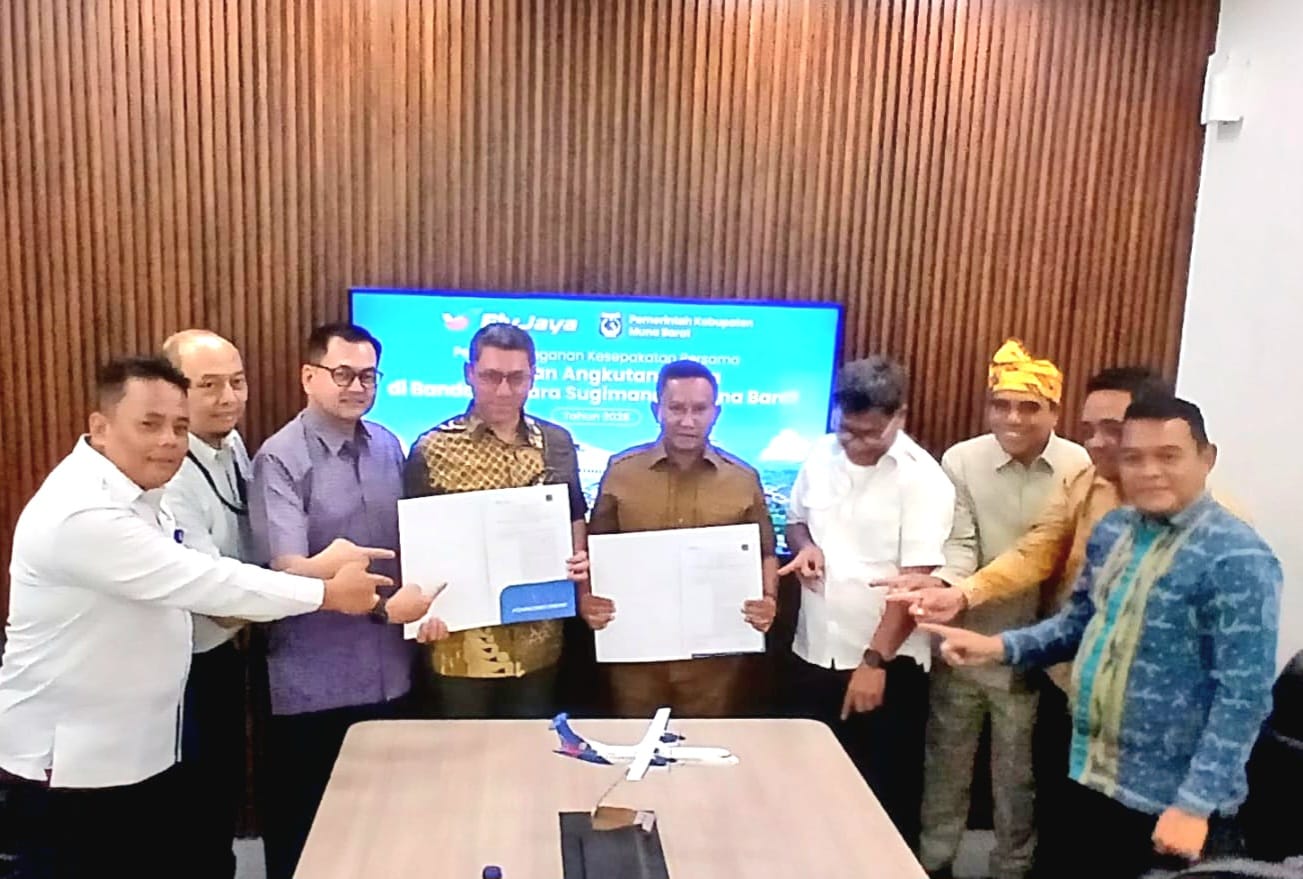 Gambar Berita dengan Judul Penandatanganan MoU Pemkab Muna Barat dan Fly Jaya