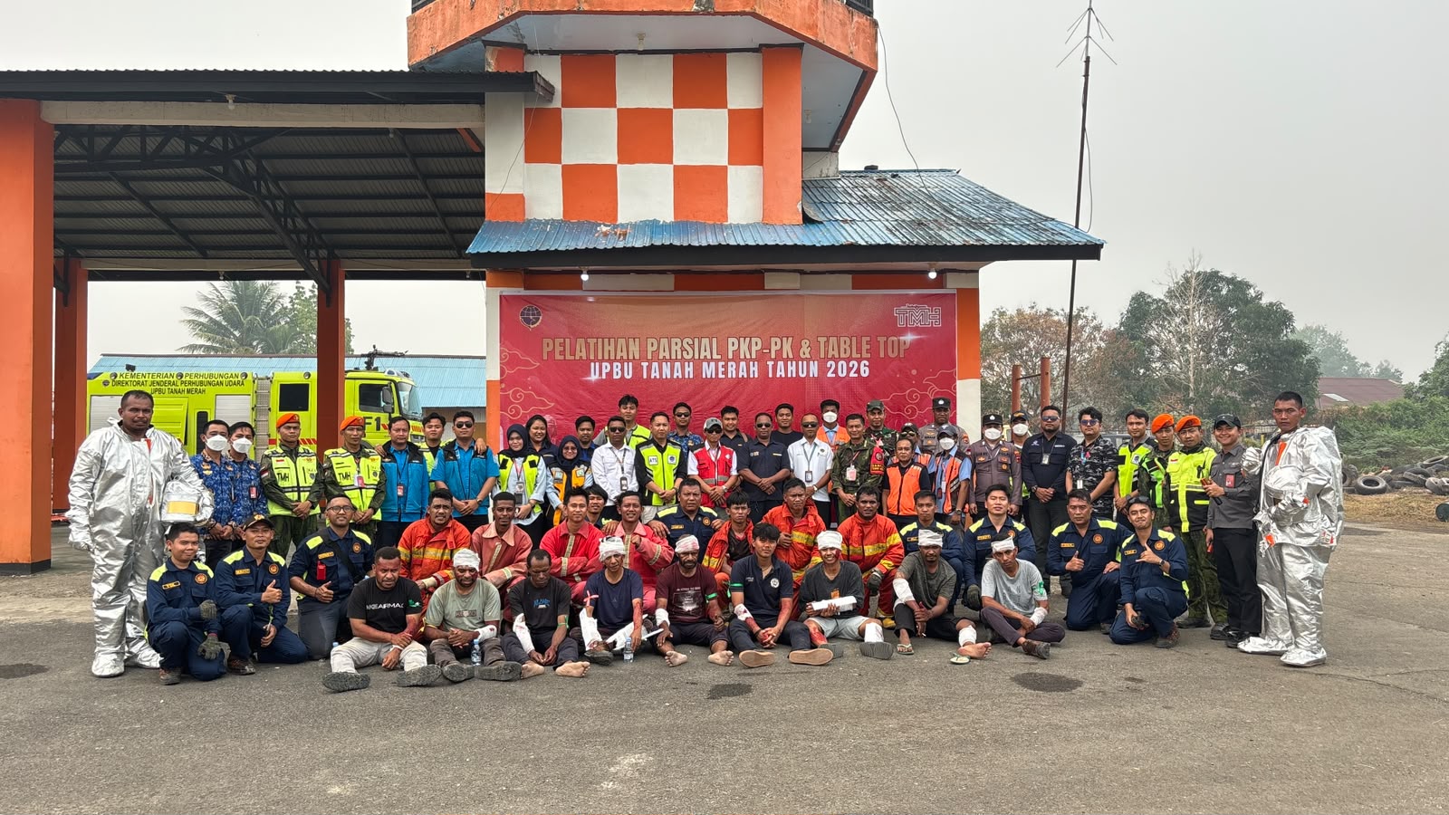 Gambar Berita dengan Judul Perkuat Standar Keselamatan Penerbangan, UPBU Kelas III Tanah Merah Laksanakan Pelatihan Parsial & Table Top Exercise PKP-PK