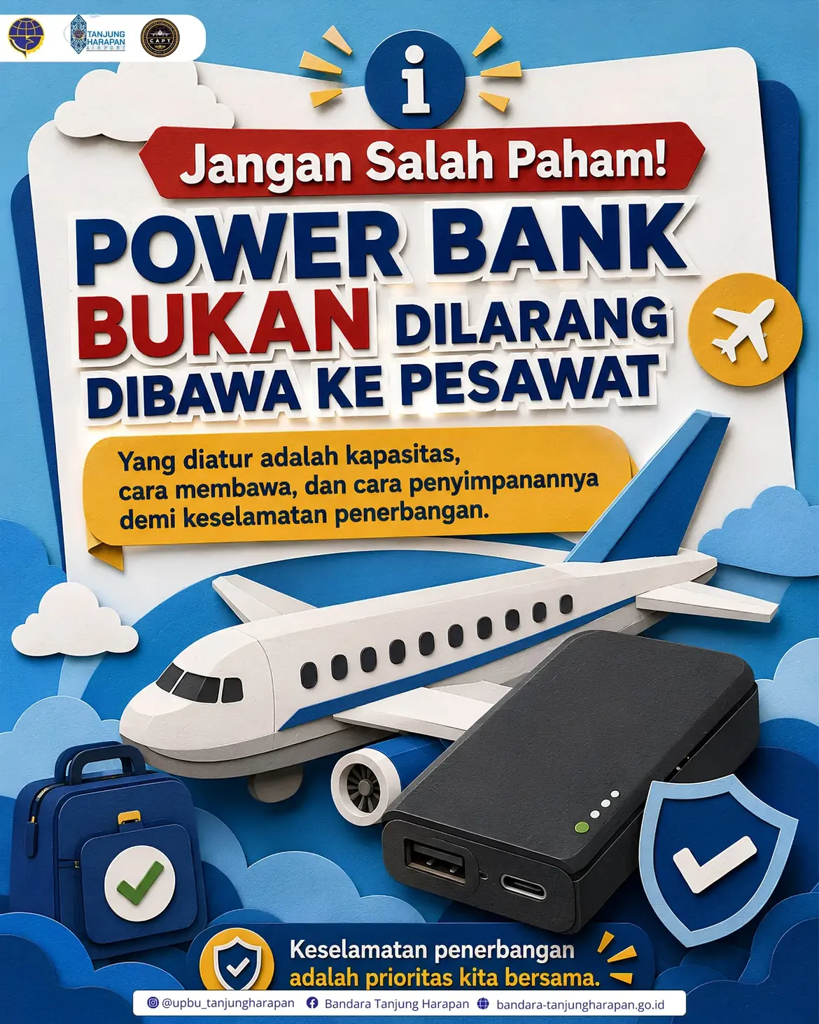 Jangan Salah Kaprah! Ini Aturan Resmi Bawa Power Bank di Pesawat Agar Tidak Disita
