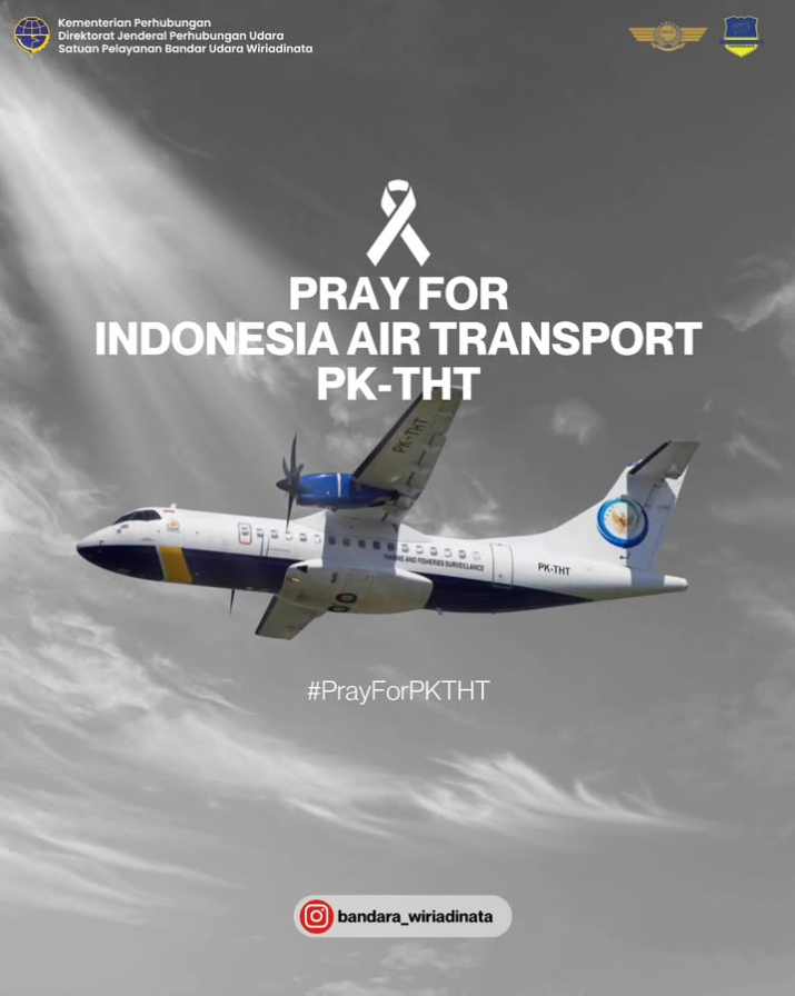 Turut berduka cita yang sedalam - dalamnya atas Lost Contact yang terjadi pada Pesawat ATR 42-500 PK-THT yang beroperasi dibawah Indonesia Air Transport (IAT).