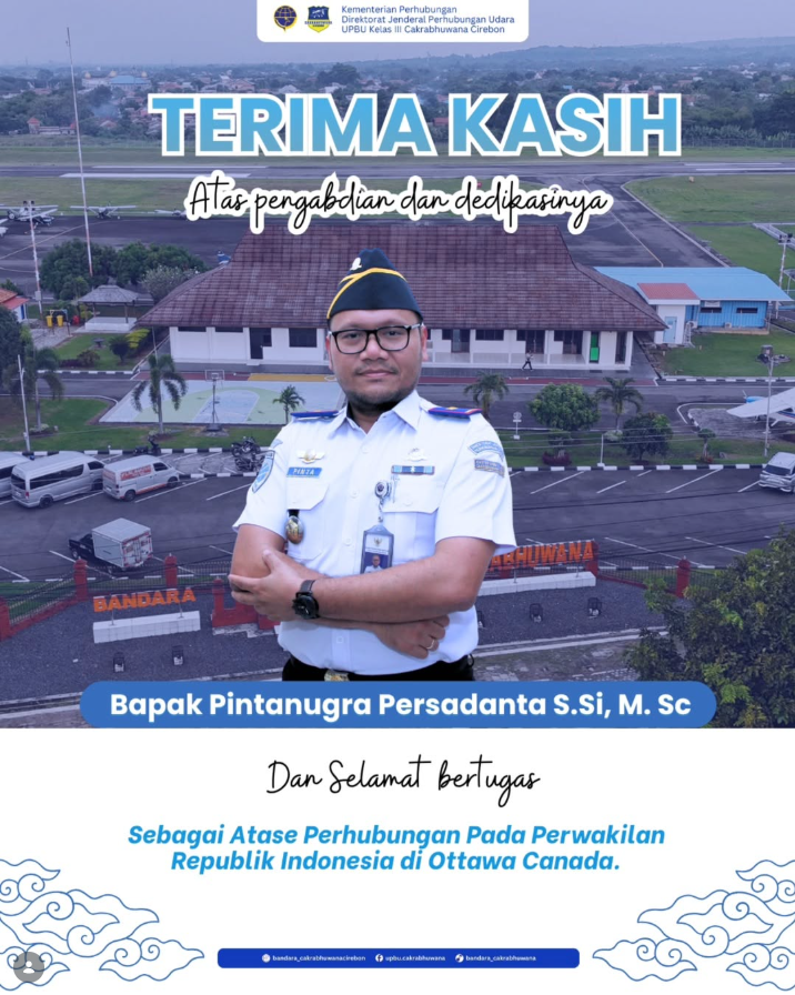 Terima kasih atas dedikasi, pengabdian, dan kepemimpinan yang telah diberikan oleh Bapak Pintanugra Persadanta, S.Si., M.Sc