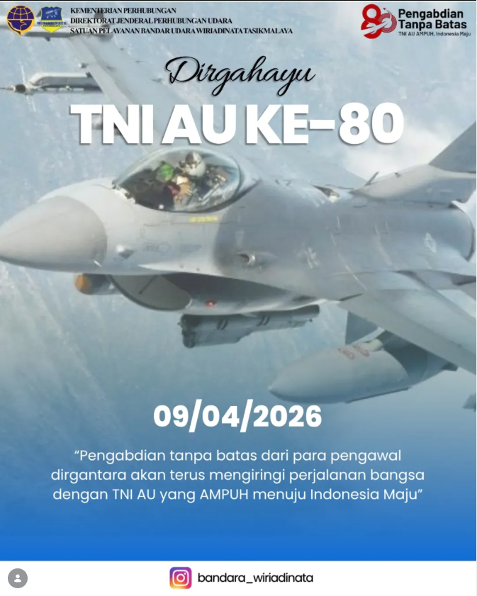 Dirgahayu ke-80 TNI Angkatan Udara