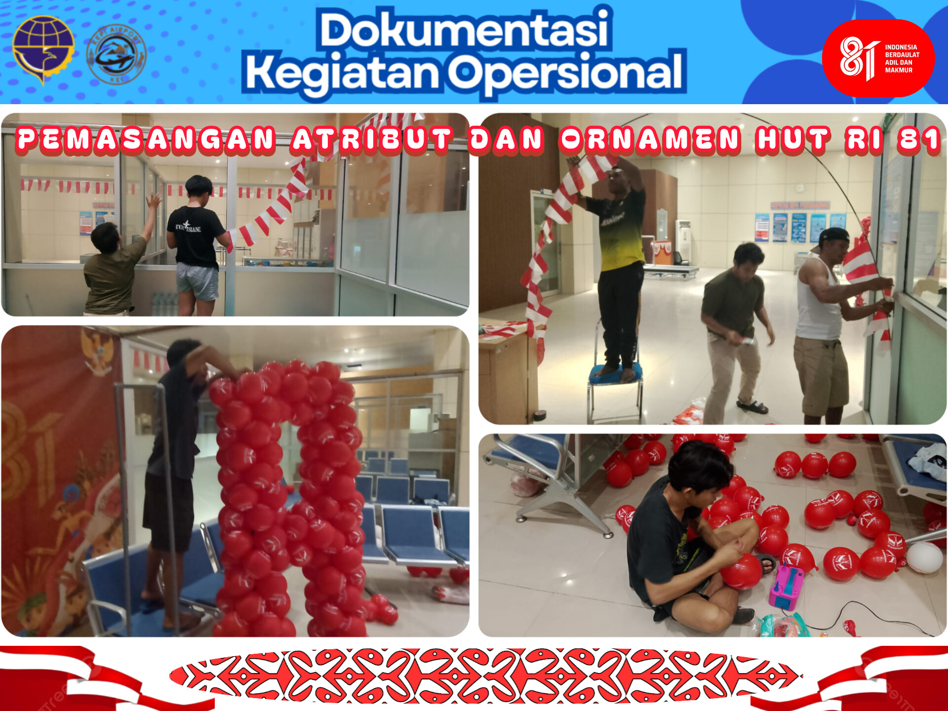 PEMASANGAN ATRIBUT HUT RI 81 - Foto 5