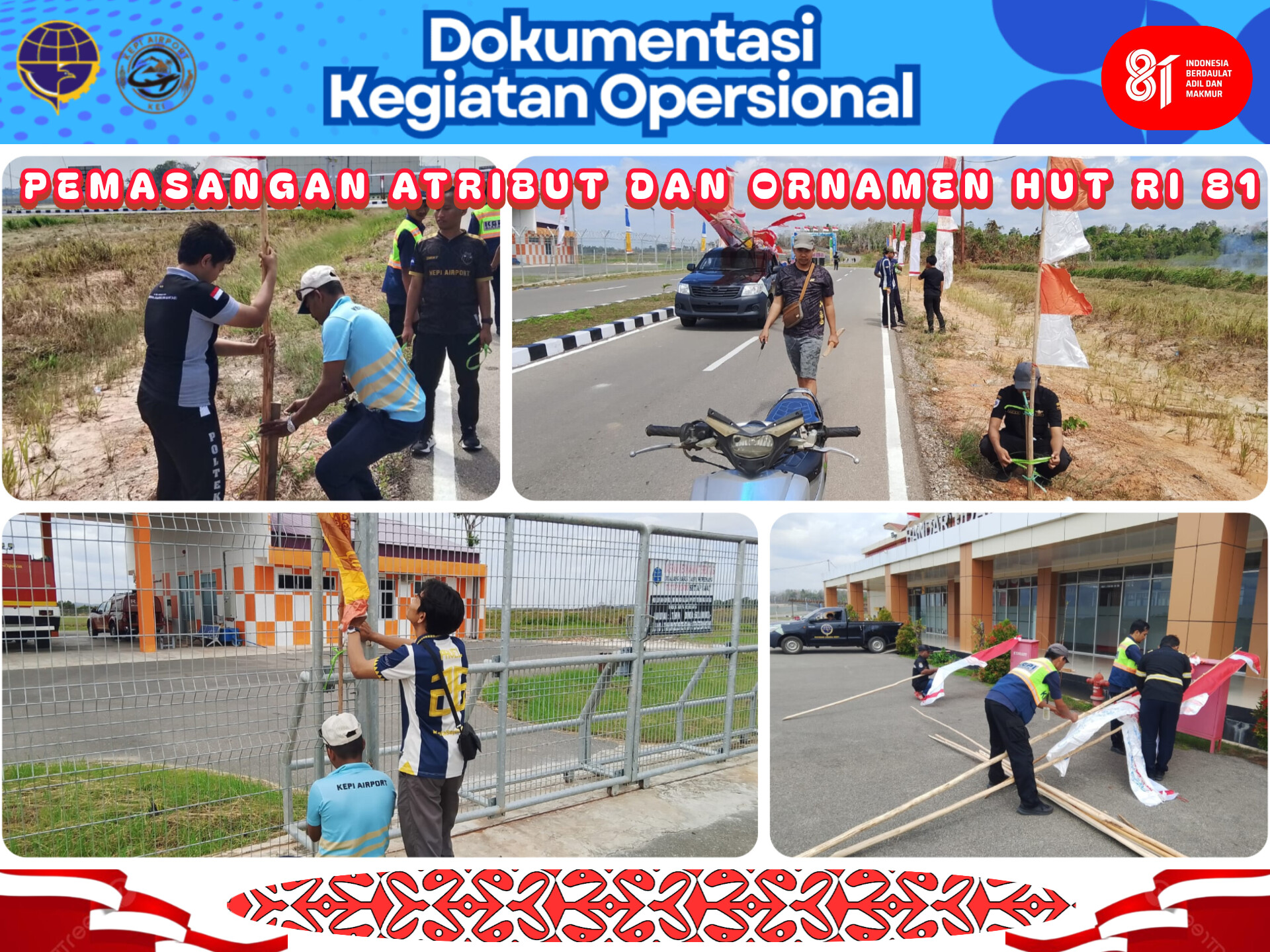 PEMASANGAN ATRIBUT HUT RI 81 - Foto 4