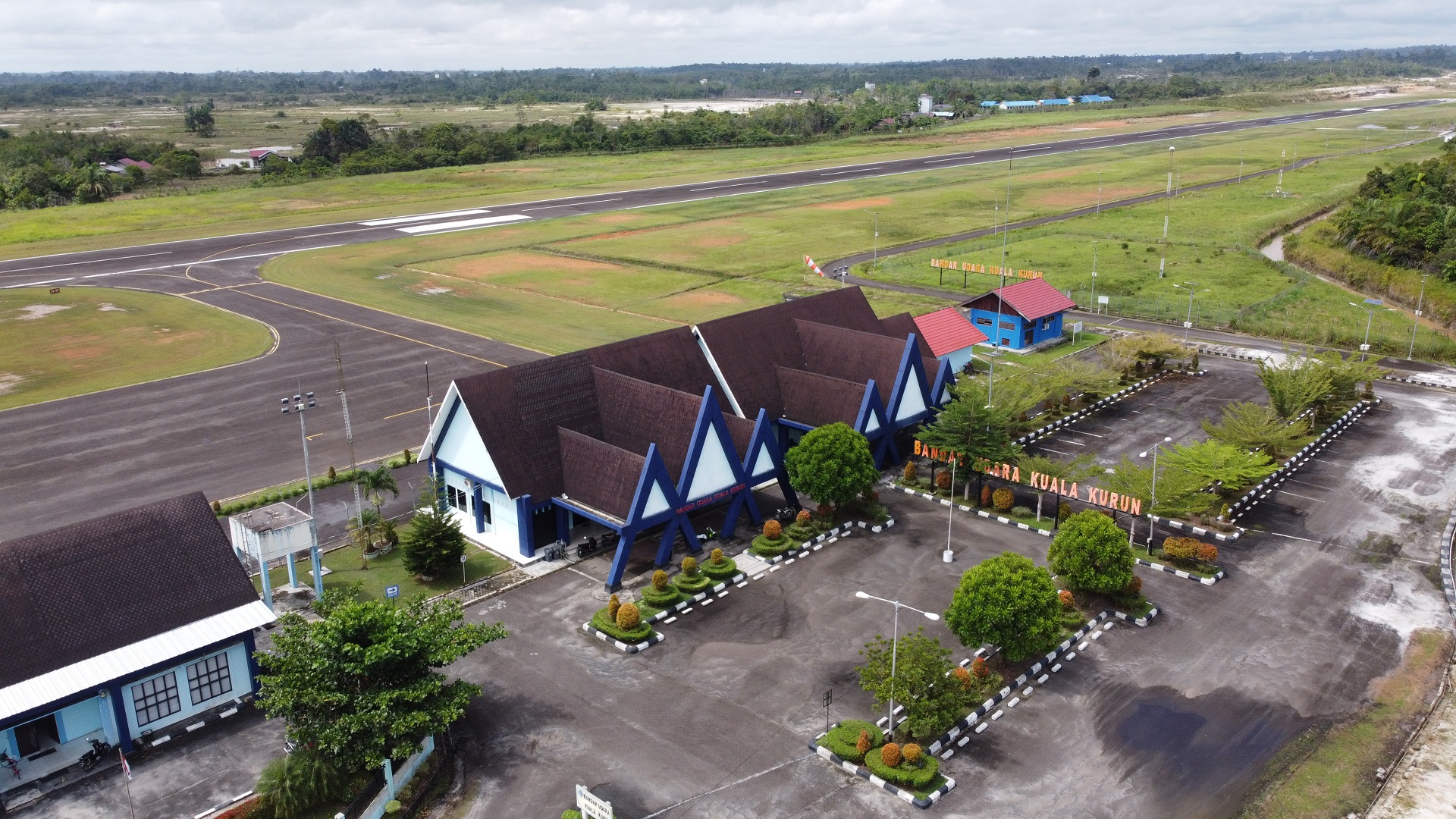 Foto Udara Bandar Udara Kuala Kurun