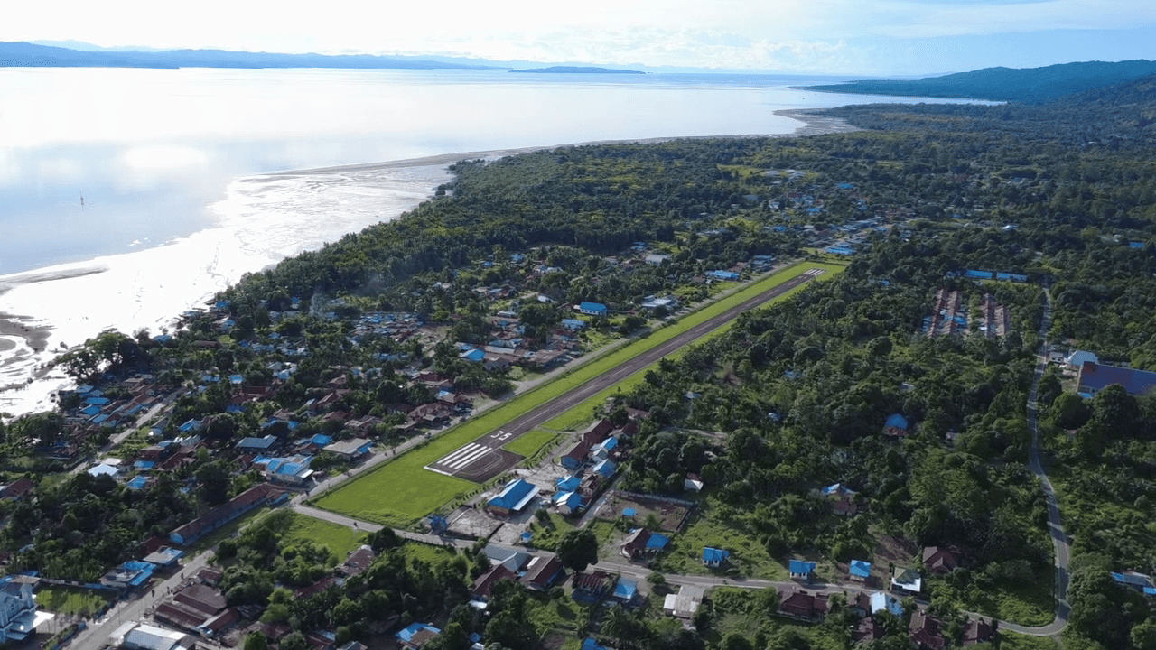 Bandar Udara Wasior Aerial View
