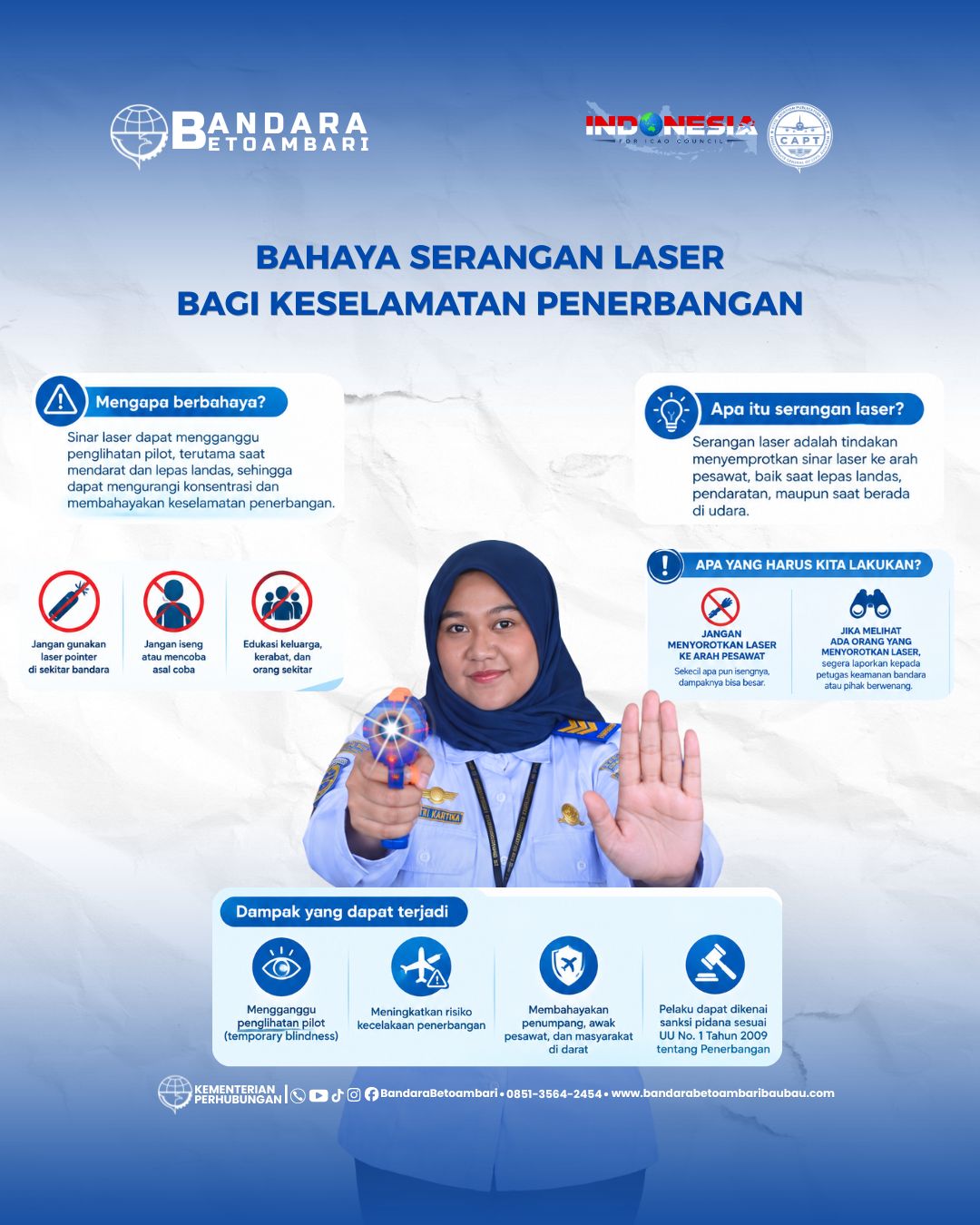BAHAYA SERANGAN LASER BAGI KESELAMATAN PENERBANGAN