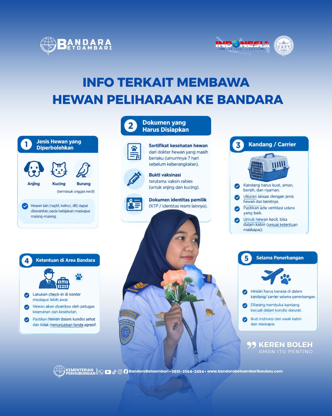 EDUKASI MEMBAWA HEWAN PELIHARAAN DI BANDARA