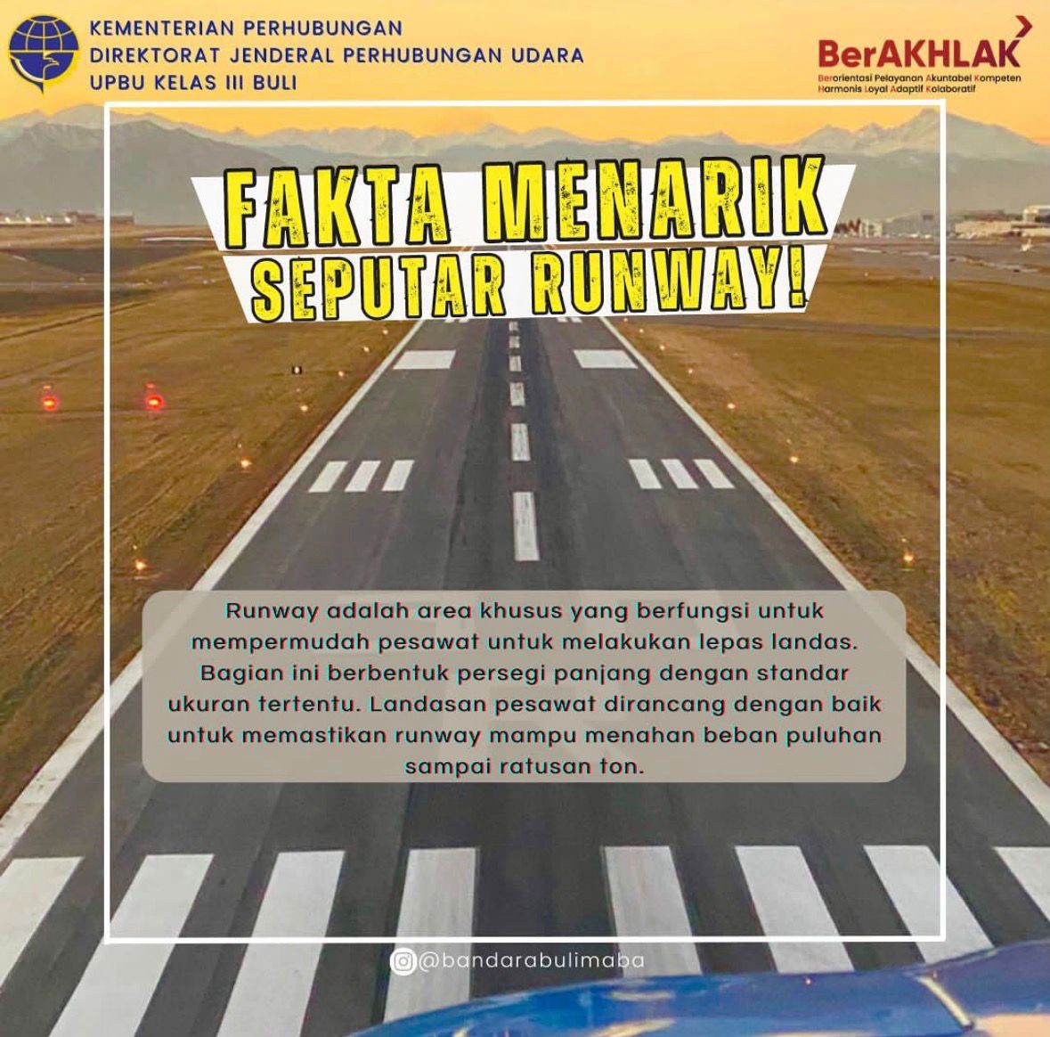Fakta menarik seputar runway
