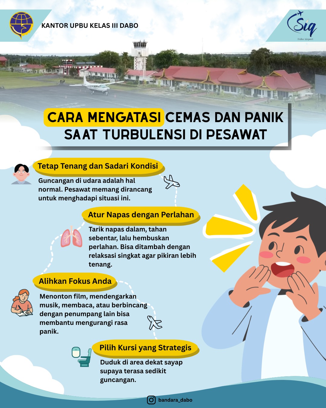 Cara Mengatasi Cemas dan Panik Saat Turbulensi di Pesawat