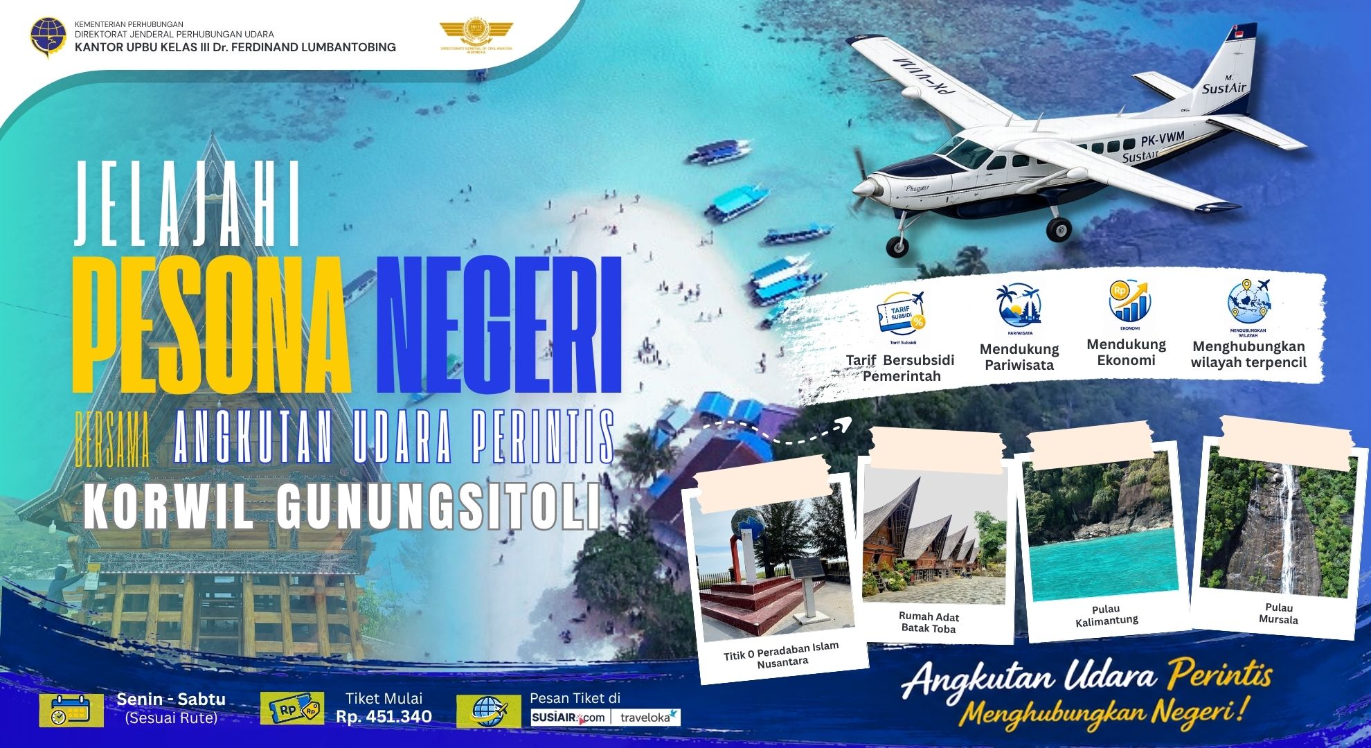 PENERBANGAN PERINTIS KORWIL GUNUNG SITOLI