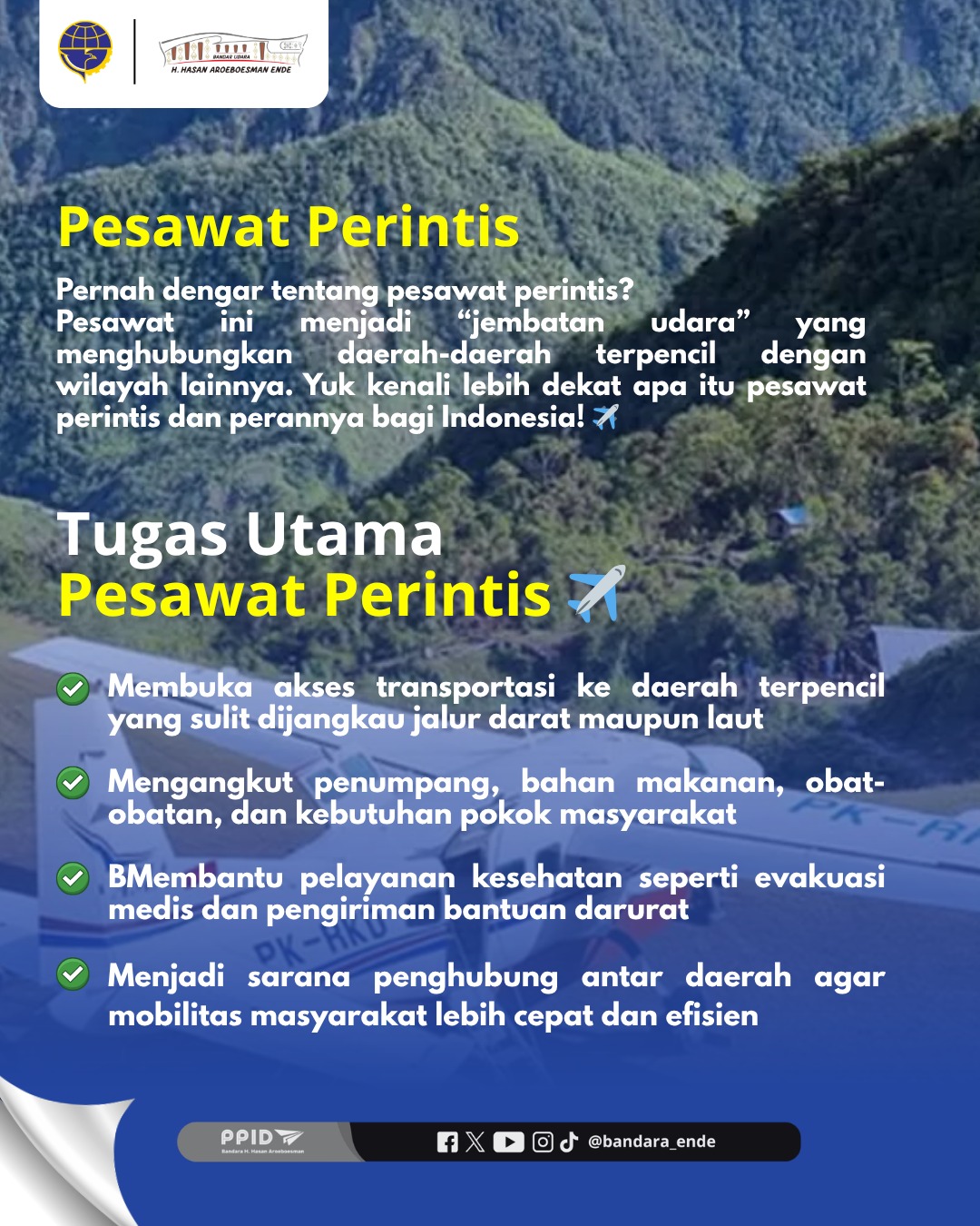 Pesawat Perintis menjadi "Jembatan udara"