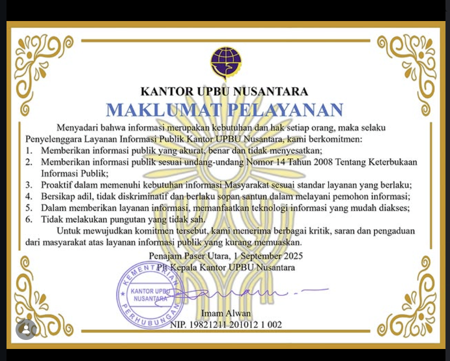 Maklumat Pelayanan