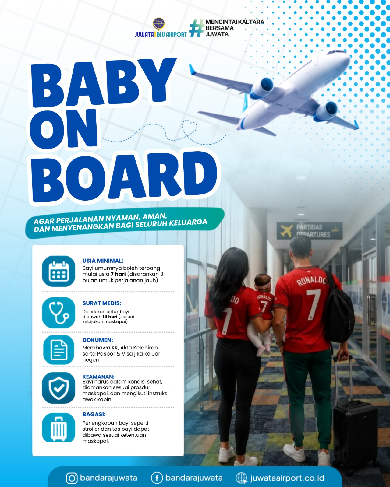 BABY ON BOARD Tips Aman & Nyaman Terbang Bersama Si Kecil