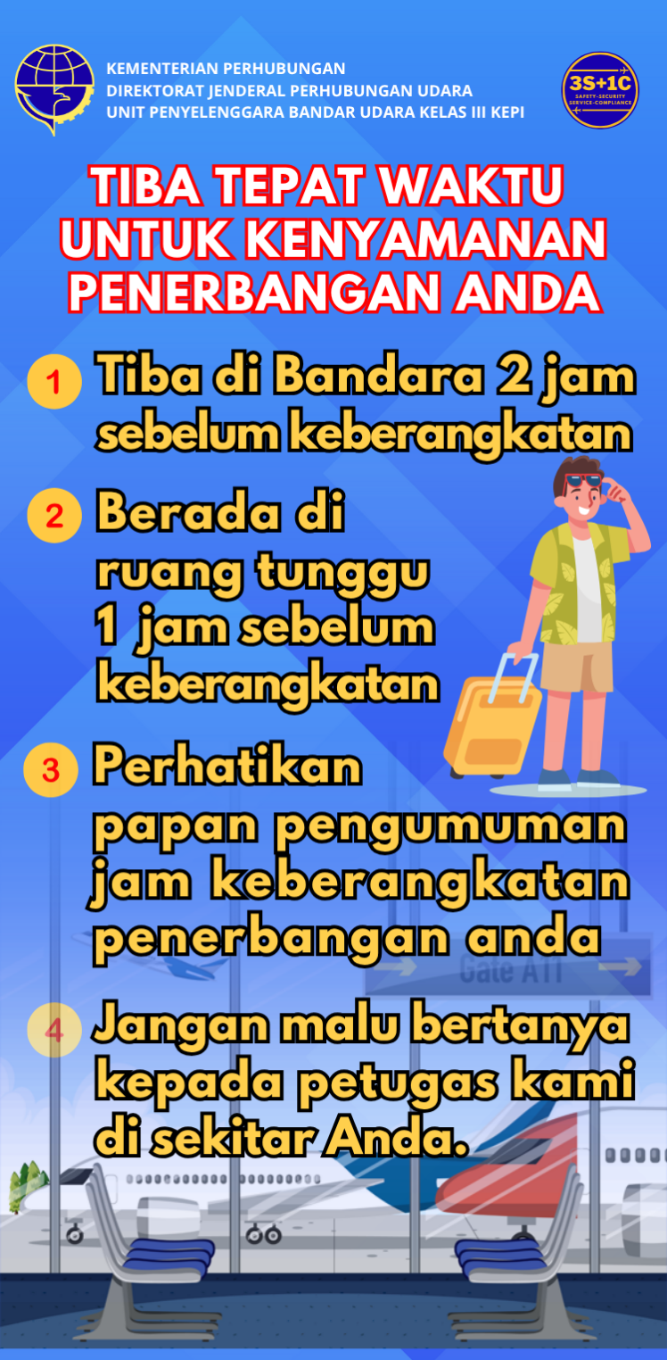 Tiba Di Bandara Tepat Waktu