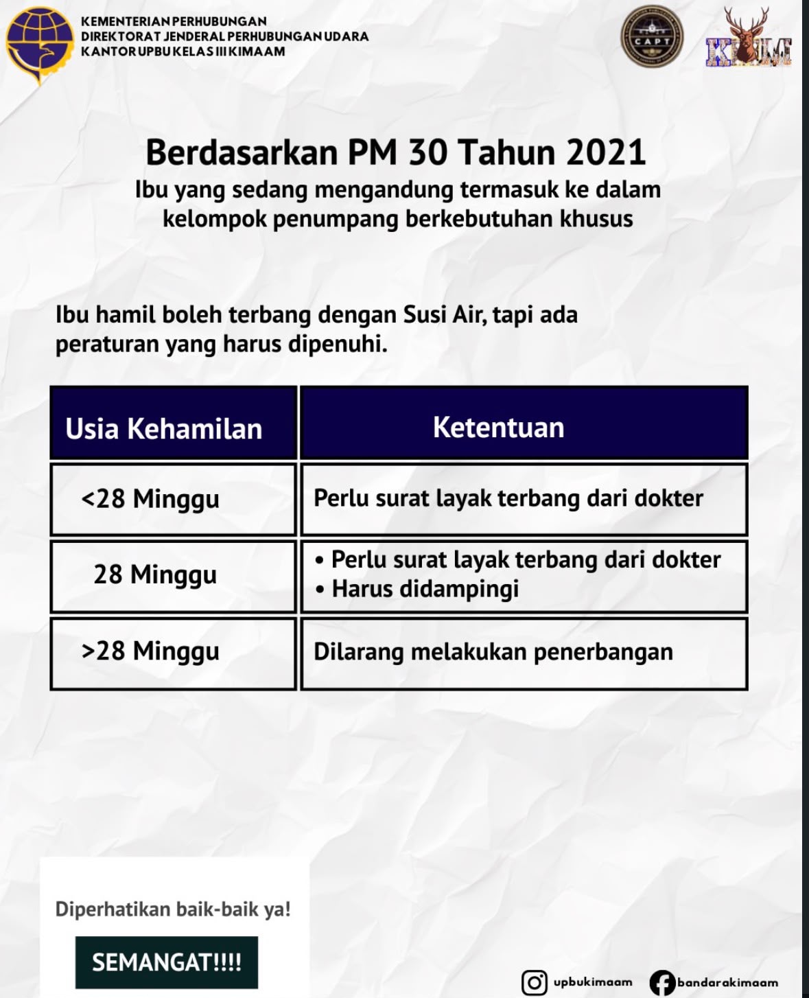 Ketentuan Penumpang Ibu Hamil yang Terbang dengan Susi Air