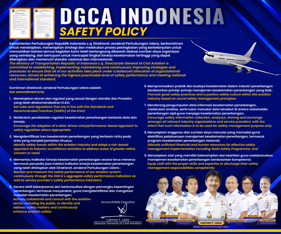 DGCA  INDONESIA SAFETY POLICY