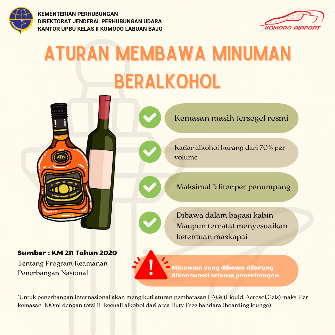 ATURAN MEMBAWA MINUMAN BERALKOHOL