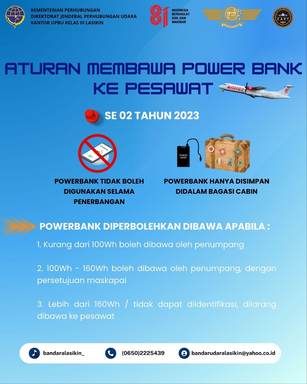 Aturan Membawa Power Bank