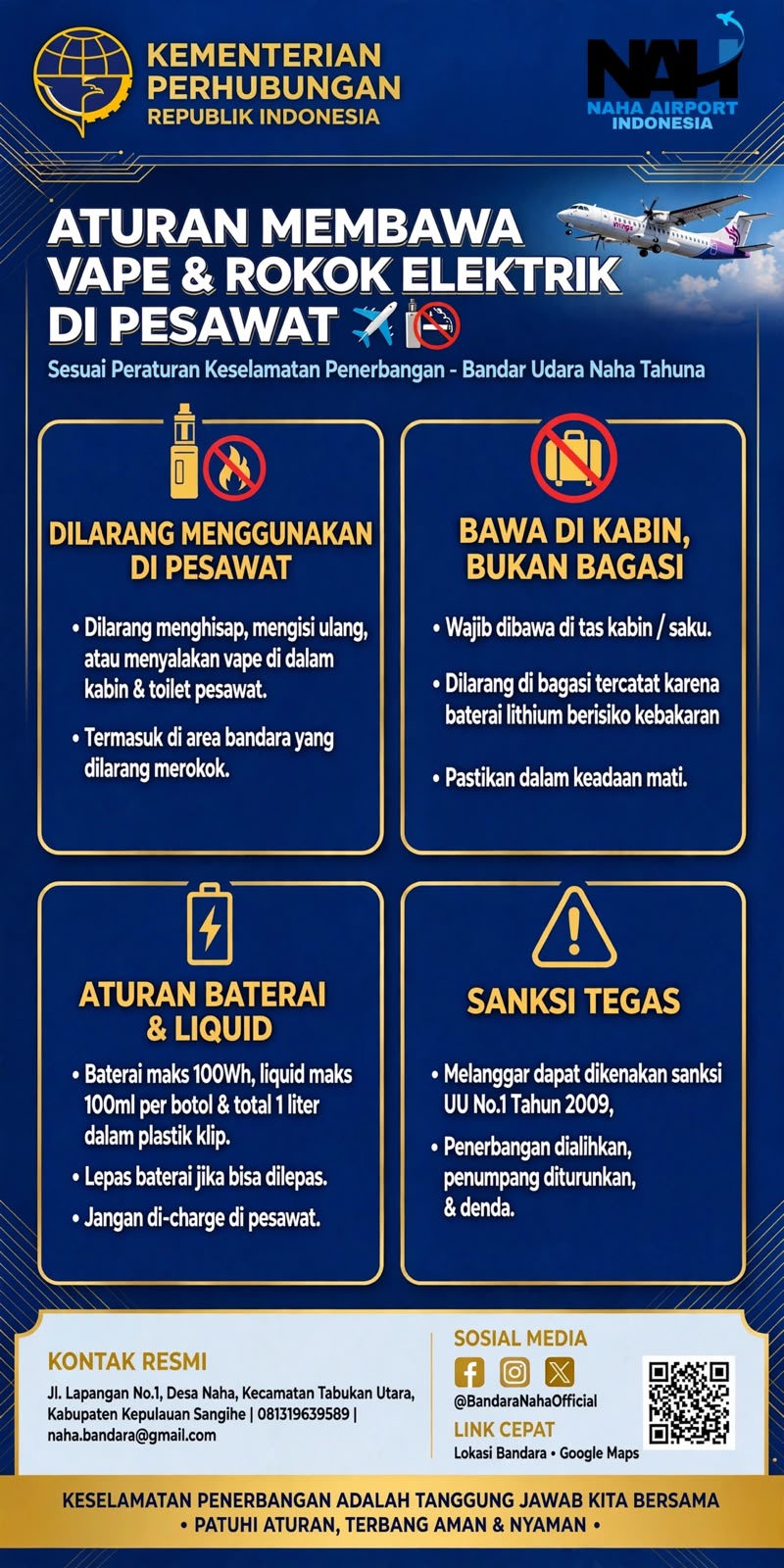 🚭✈️ ATURAN MEMBAWA VAPE & ROKOK ELEKTRIK DI PESAWAT ✈️🚭
