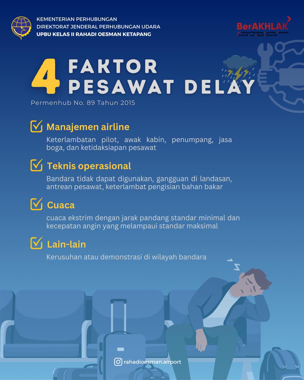 Faktor Penyebab Pesawat Delay