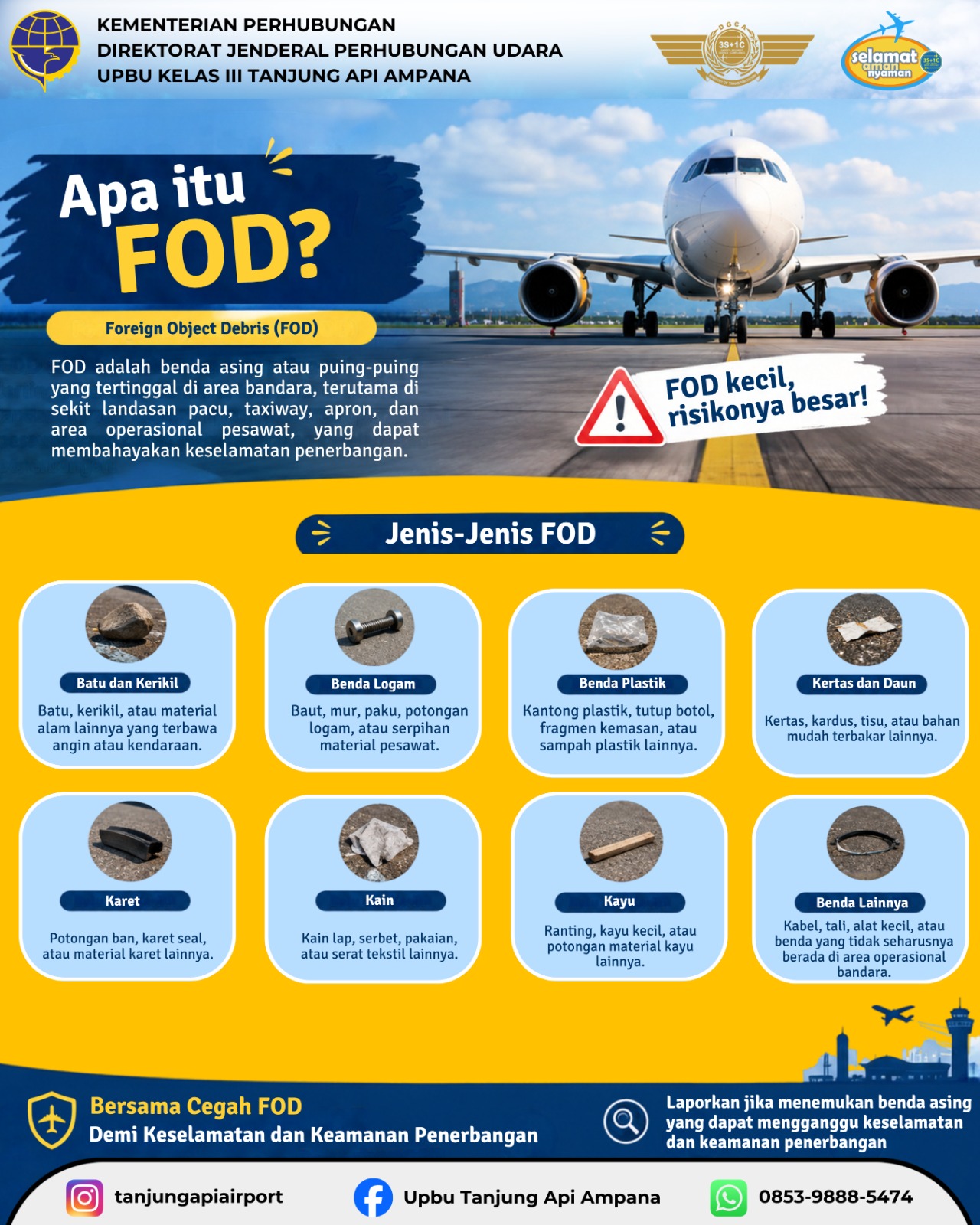 Apa itu FOD (Foreign Object Debris)?