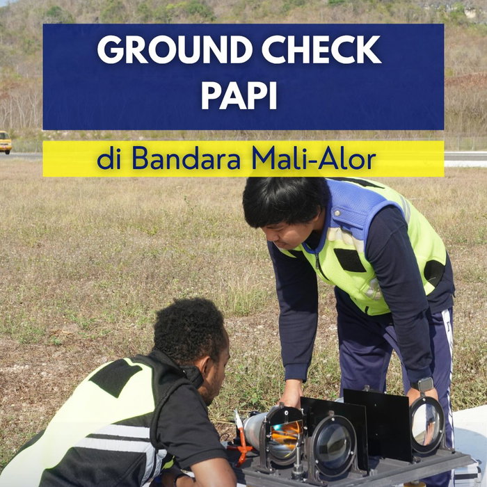 Jumat, 2 Oktober 2026, tim Bandara Mali melaksanakan ground check PAPI (Precision Approach Path Indicator). Kami memeri…