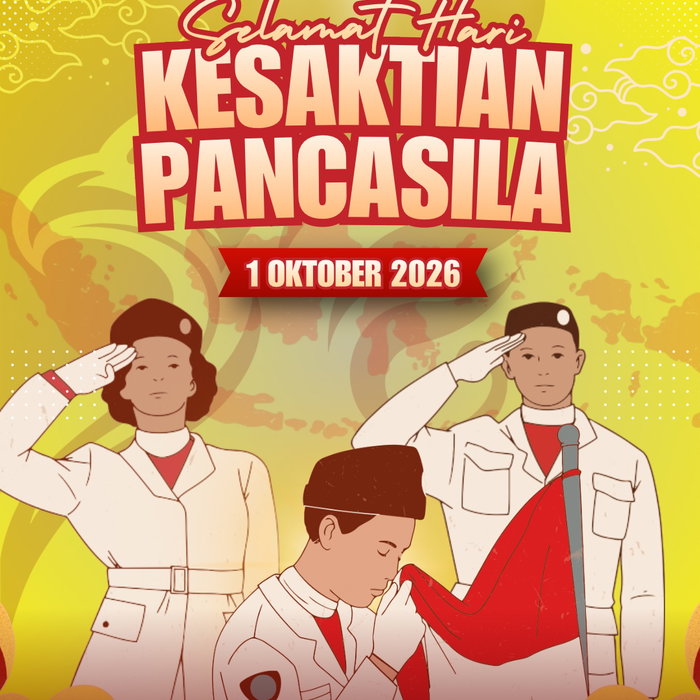 Mari kita perteguh komitmen menjaga Pancasila sebagai pemersatu bangsa. Jadikan nilai-nilainya sebagai landasan dalam m…