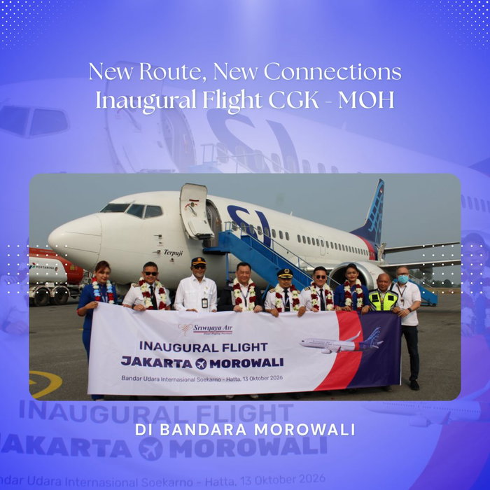 ✈️ INAUGURAL FLIGHT SRIWIJAYA AIR – JAKARTA (CGK) – MOROWALI (MOH) Sebuah langkah baru dalam memperkuat konektivitas ud…