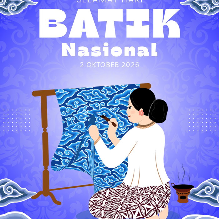 SELAMAT HARI BATIK NASIONAL 2026 🇮🇩 2 Oktober 2026 Batik bukan sekadar kain, tetapi warisan budaya yang menyimpan cerit…