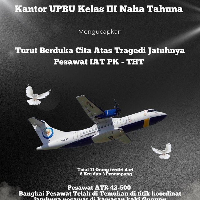 PESAWAT IAT atr 42-500 Rute Yogyakarta - Makassar Hilang Kontak 🥹 Kantor Unit Penyelenggara Bandar Udara (UPBU) Kelas …