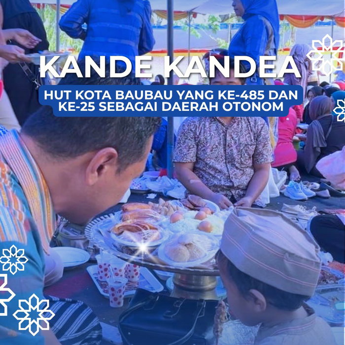 KANDE KANDEA ✨ SPECIAL HUT KOTA BAUBAU YANG KE 485 DAN YAG KE 25 TAHUN SEBAGAI DAERAH OTONOM Di balik senyum yang sede…