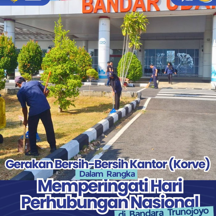 Halo ✈️ Menyambut Hari Perhubungan Nasional, pimpinan beserta jajaran insan perhubungan di Bandara Trunojoyo melaksanak…
