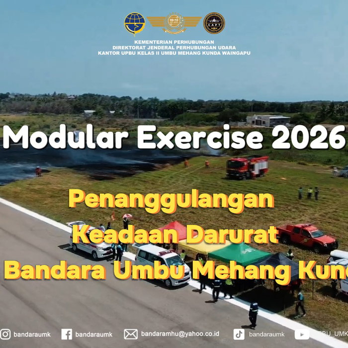 ✈️ *KEGIATAN MODULAR EXERCISE PENANGGULANGAN KEADAAN DARURAT* Halo, Umbu Rambu dan Sobat Aviasi! 👋 Pada *23 Oktober 20…
