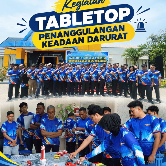 ✈️ KEGIATAN TABLETOP PENANGGULANGAN KEADAAN DARURAT Hallo Umbu Rambu, Sobat Aviasi! 👋 Kantor UPBU Kelas II Umbu Mehang…