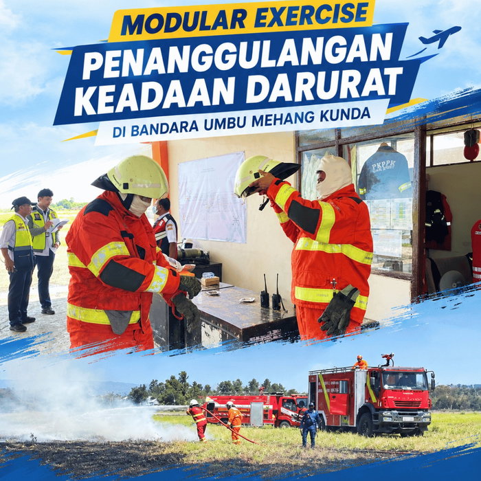 ✈️ KEGIATAN MODULAR EXERCISE PENANGGULANGAN KEADAAN DARURAT Halo, Umbu Rambu dan Sobat Aviasi! 👋 Pada 23 Oktober 2026;…