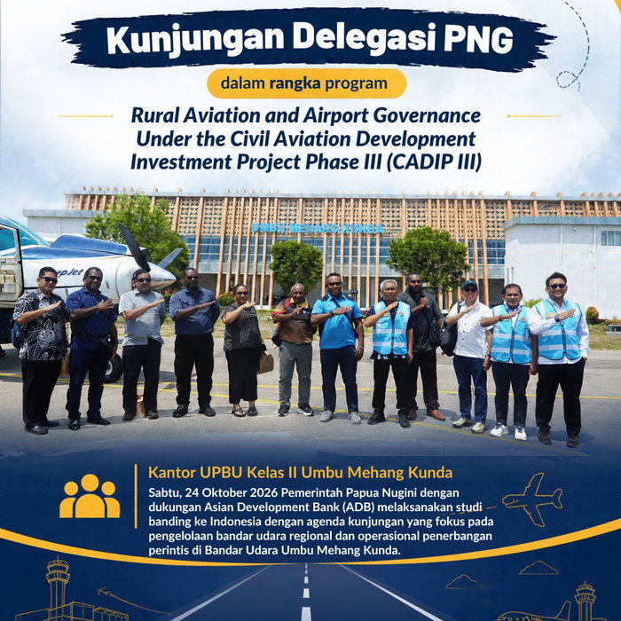 ✈️*KUNJUNGAN DELEGASI PAPUA NEW GUINEA (PNG) DI BANDARA UMBU MEHANG KUNDA Hallo Umbu Rambu, Sobat Aviasi! 👋 Bandar Uda…