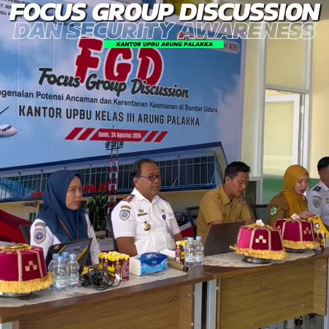 Mewujudkan Penerbangan Aman dan Nyaman Melalui Kesadaran Bersama ✈️🔒 Kantor UPBU Kelas III Arung Palakka telah melaksa…