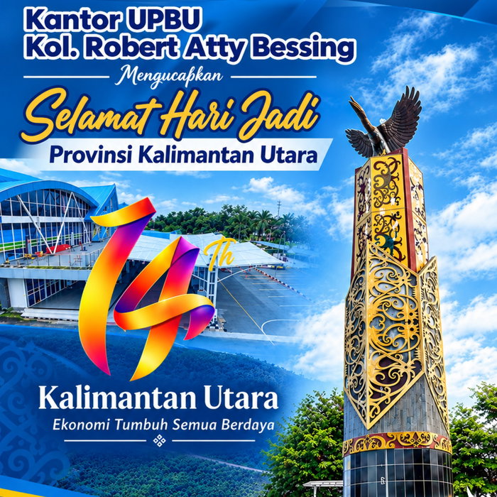 Halo Sobat Aviasi! ✨✈️ Selamat Hari Jadi ke-14 Provinsi Kalimantan Utara! 🎉 Keluarga Besar Kantor UPBU Kol. Robert At…