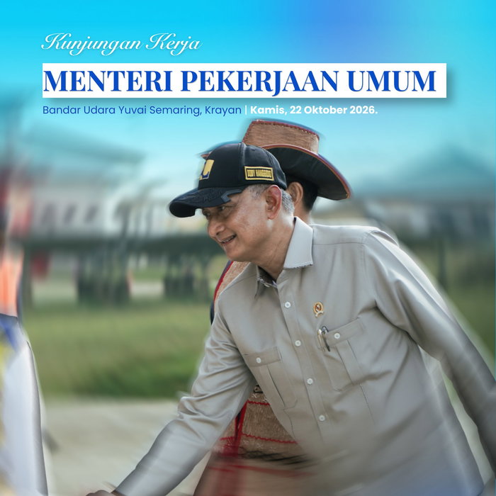 Bandar Udara Yuvai Semaring menyambut kedatangan Menteri Pekerjaan Umum, Bapak Dody Hanggodo, dalam rangka kunjungan ke…