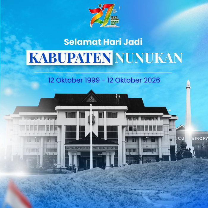 Selamat Hari Jadi ke-27 Kabupaten Nunukan Semoga Kabupaten Nunukan semakin maju, sejahtera, dan terus berkembang dalam …