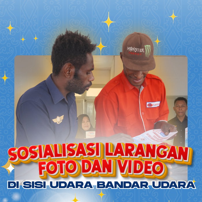 Dalam rangka menjaga keamanan dan keselamatan penerbangan, Bandar Udara Kimaam melaksanakan kegiatan sosialisasi mengen…