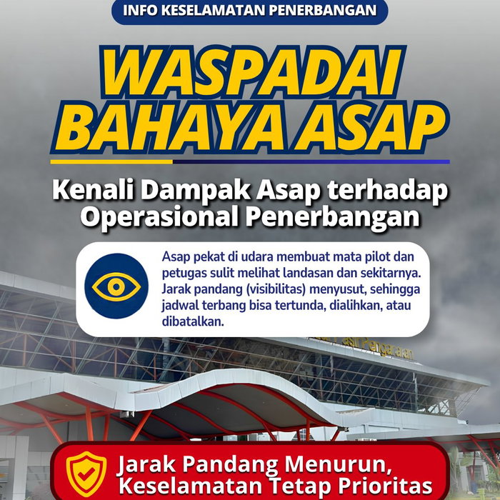 Hai Ulong dan Akak!👋🏻✨ Kabut asap pekat bisa mengganggu jarak pandang di area bandara dan membahayakan operasional p…
